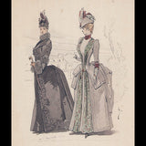 Dessin pour une revue de mode (1887)