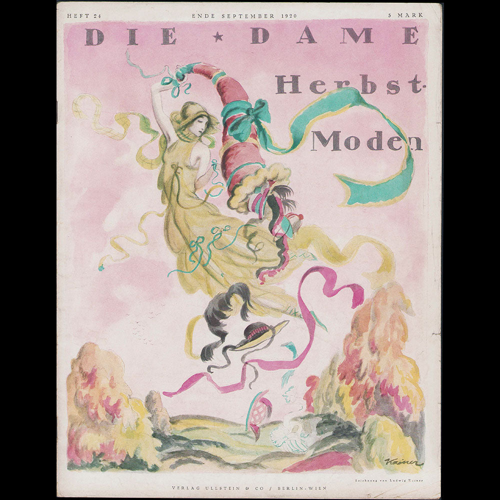 Die Dame, septembre a w k1920, couverture de Ludwig Kainer