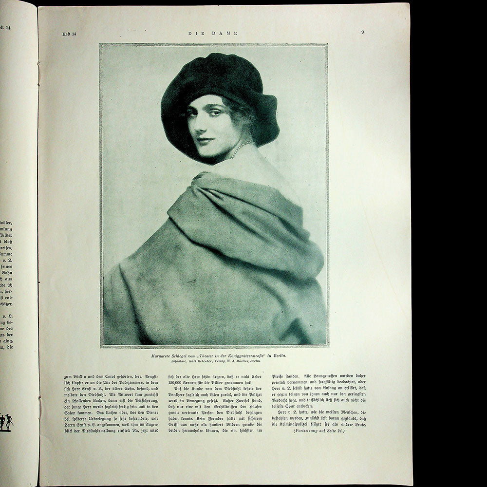 Die Dame, avril 1921, couverture de Renée Sintenis
