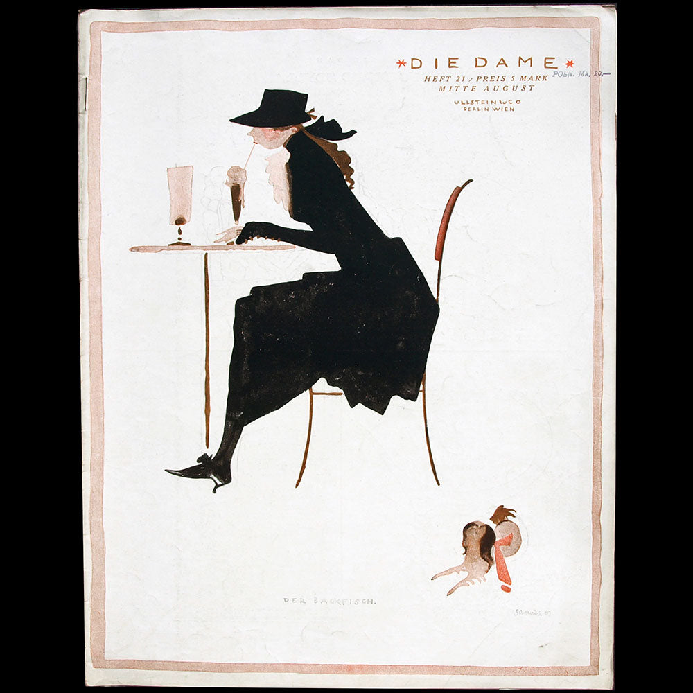 Die Dame, mi-août 1919, couverture de Paul Scheurich
