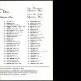 Christian Dior - Programme de la collection Printemps 1964
