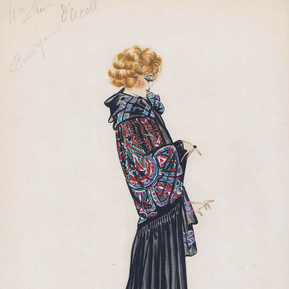 Drecoll - Dessin du modèle Bonne Femme (1923)