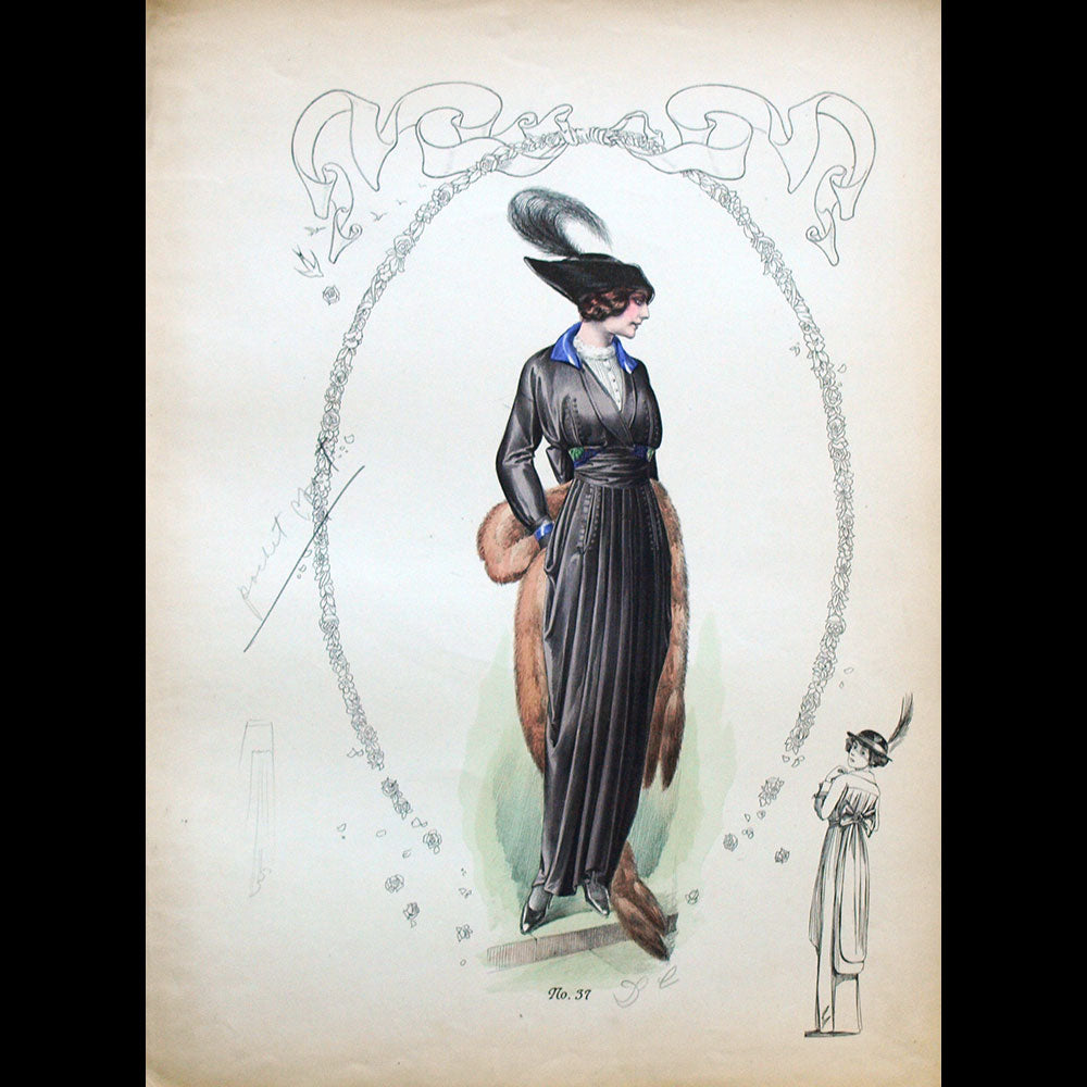 Drecoll - Ensemble de 10 gravures (circa 1910)