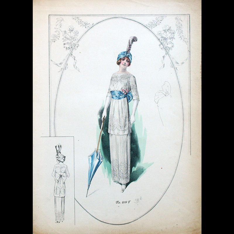 Drecoll - Ensemble de 10 gravures (circa 1910)