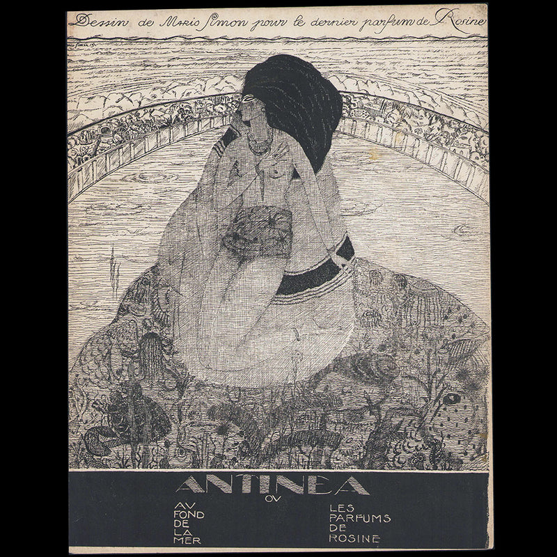 Paul Poiret - La Perse par Raoul Dufy et Antinea par Mario Simon, planche publicitaire pour Martine et les Parfums de Rosine (circa 1919)