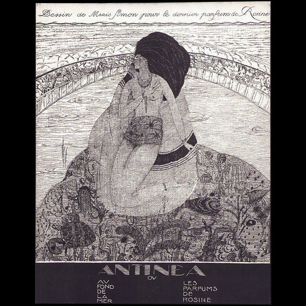 Paul Poiret - La Perse par Raoul Dufy et Antinea par Mario Simon, planche publicitaire pour Martine et les Parfums de Rosine (circa 1919)