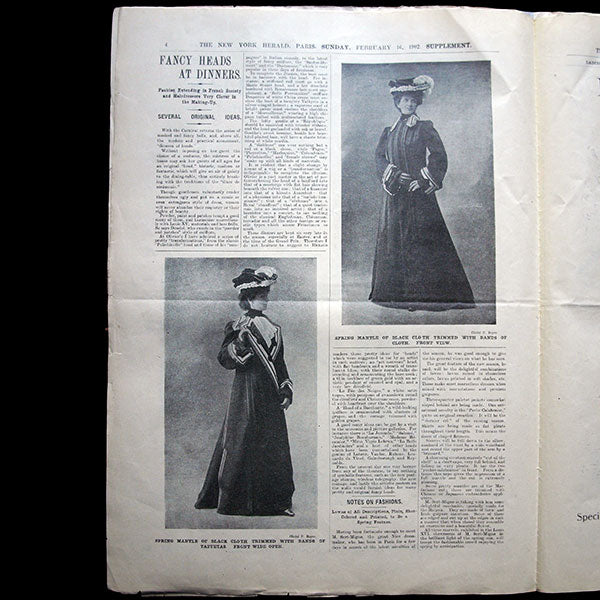 The New York Herald Fashion Supplement, February 16th 1902