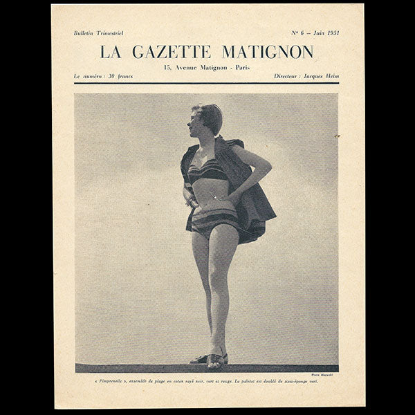 Heim - Gazette Matignon, n°6 (1951, juin), couverture de Maywald