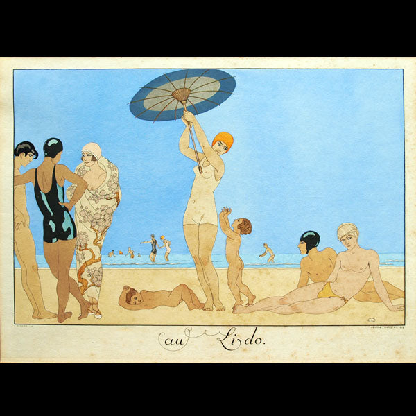 Le Bonheur du Jour ou les Grâces à la mode : au Lido par George Barbier (1924)