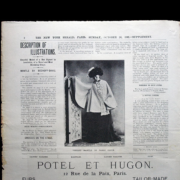 The New York Herald Fashion Supplement, October 26th 1902