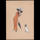 Edouard Touraine - Femme en vert et Femme en jaune, Réunion des 2 planches (1910)