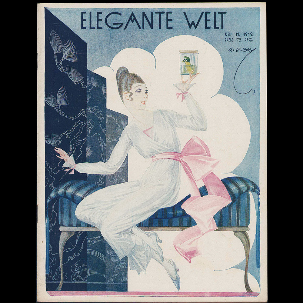 Elegante Welt, n°11, couverture d'A. M. Cay (1919)