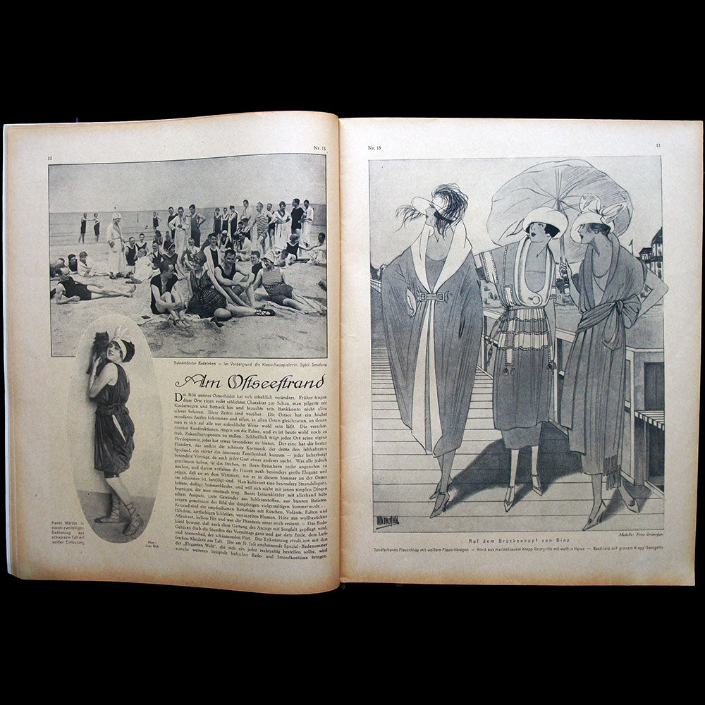 Elegante Welt, n°15, couverture d'A. M. Cay (1919)