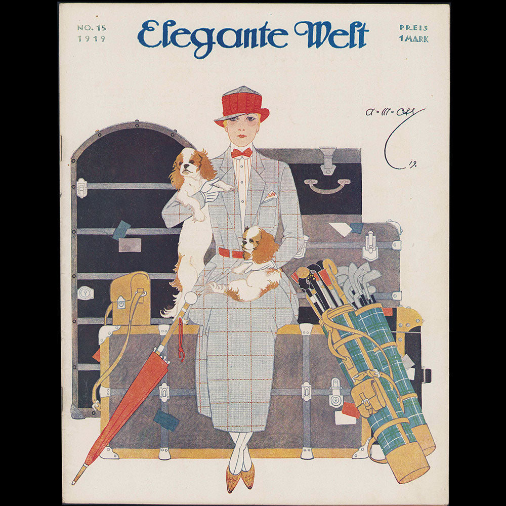 Elegante Welt, n°15, couverture d'A. M. Cay (1919)