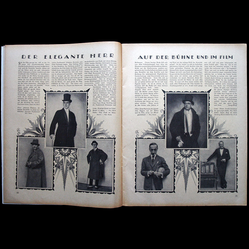 Elegante Welt, n°21, couverture d'A. M. Cay (1920)