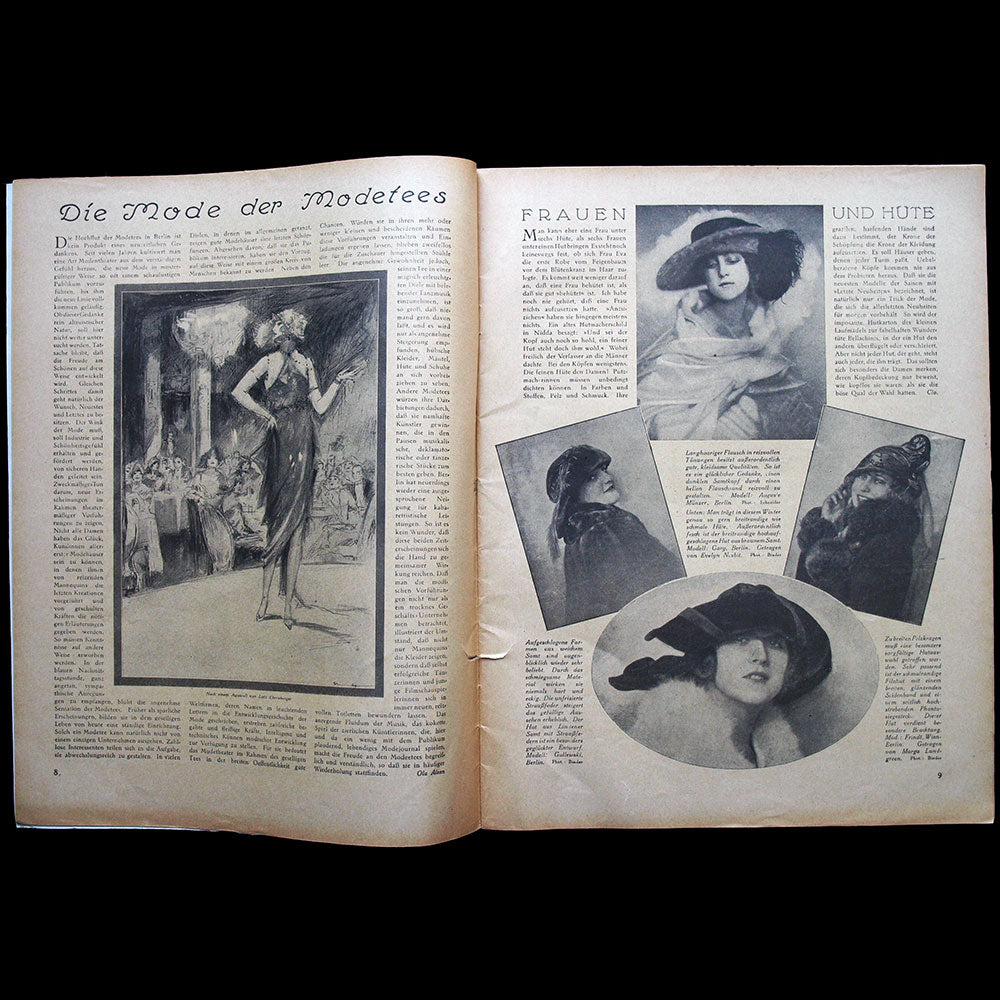 Elegante Welt, n°24, couverture d'A. M. Cay (1920)