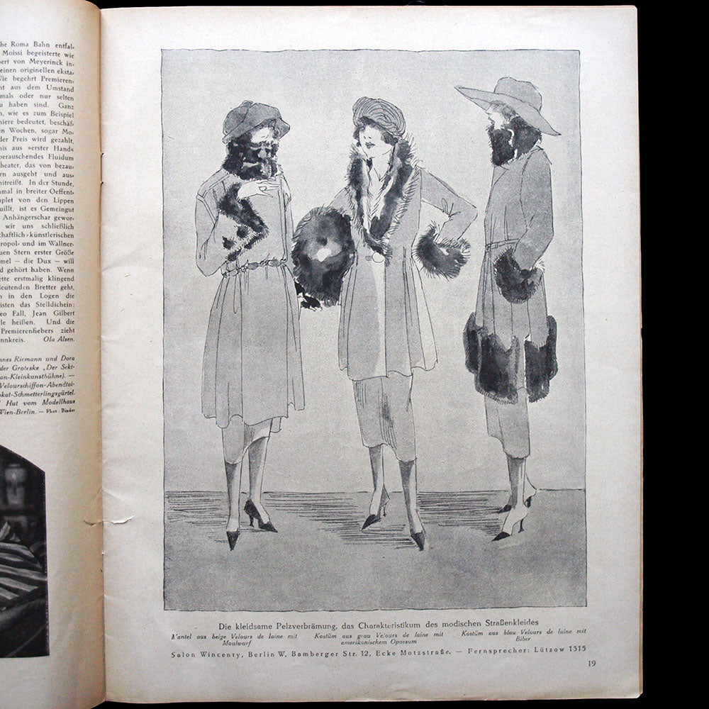Elegante Welt, n°24, couverture d'A. M. Cay (1920)