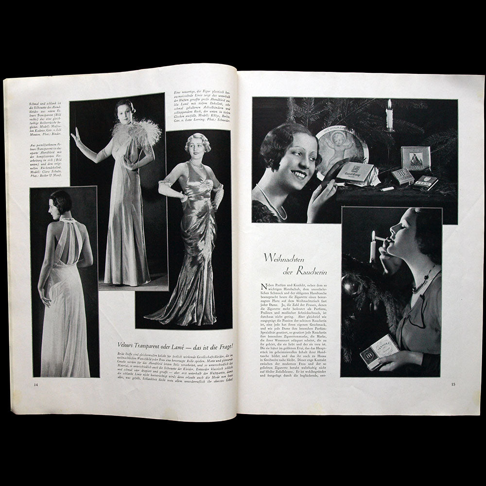 Elegante Welt, n°25, Weinhacht 1932