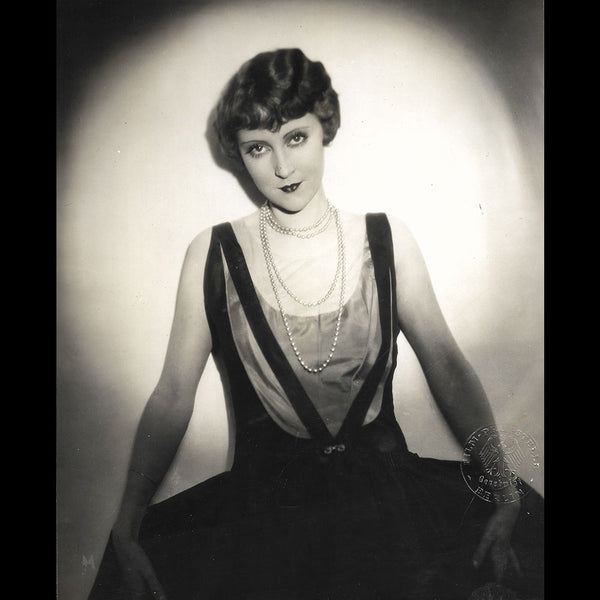 Elga Brink, portrait de l'actrice allemande par Film Prufstelle Berlin (1929)