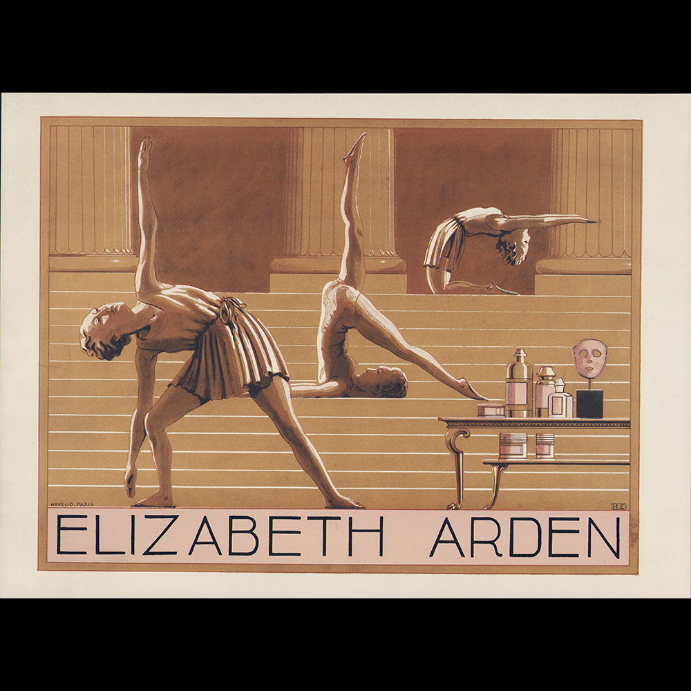Elizabeth Arden - Planche publicitaire, par H. E. (circa 1935)