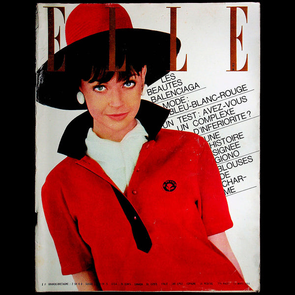 Elle (13 mars 1964), couverture par Ronald Traeger