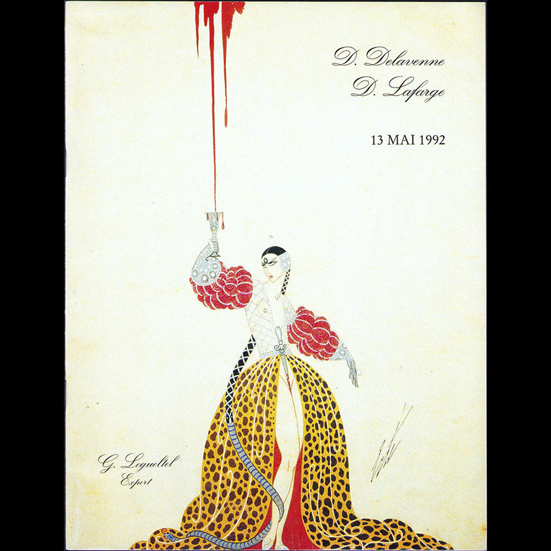 Erte 1892-1992, catalogue de vente de l'étude Delavenne Lafarge, 13 mai 1992