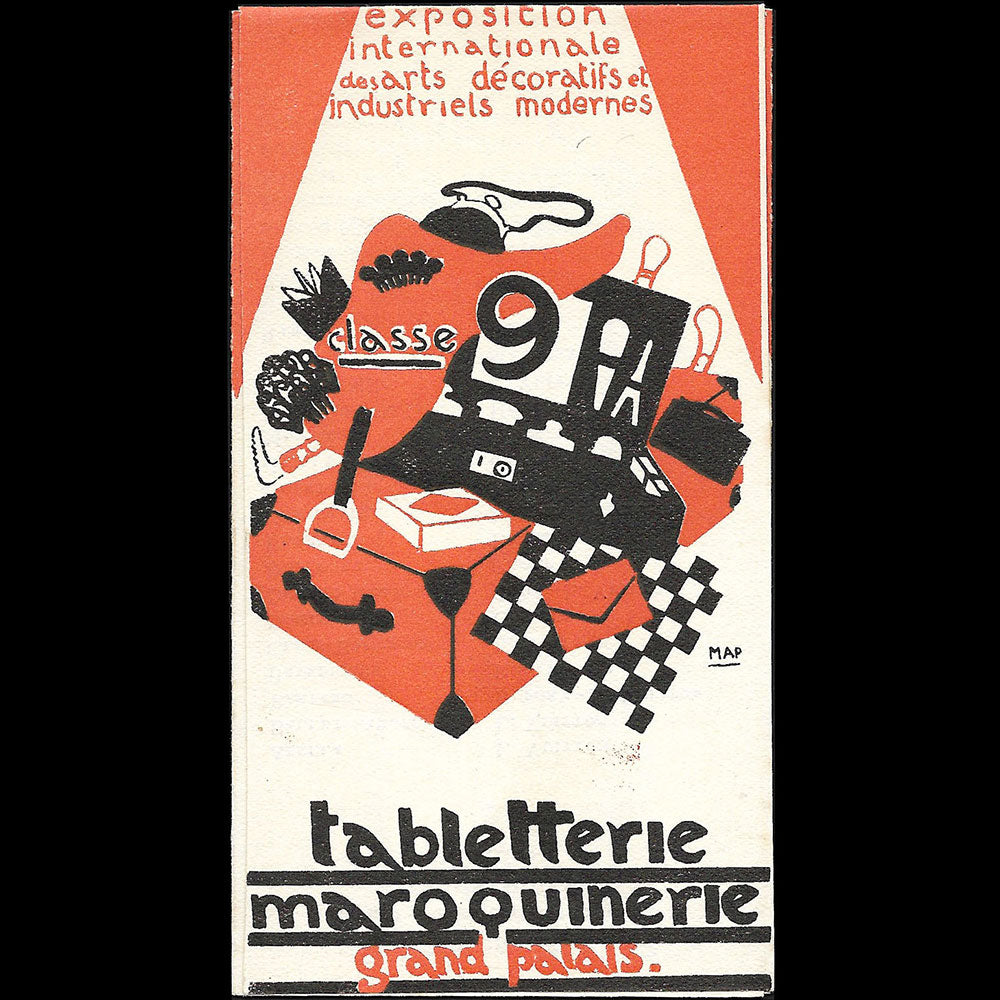 Exposition Internationale des Arts décoratifs et industriels modernes - Plan de la classe 9, Tabletterie et Maroquinerie (1925)