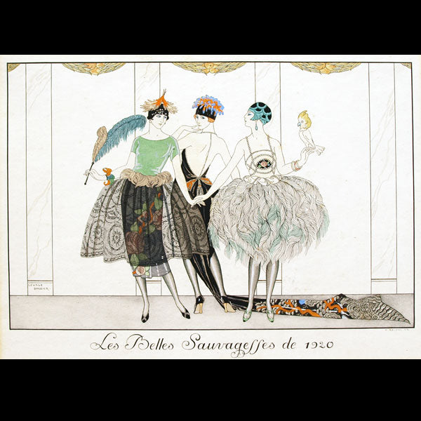 Le Bonheur du Jour ou les Grâces à la mode : Les Belles Sauvagesses de 1920 par George Barbier (1924)