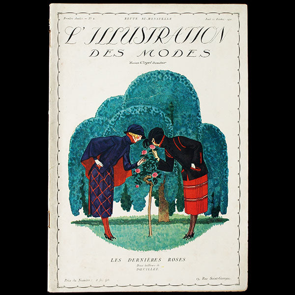 L’Illustration des Modes, 21 octobre 1920, couverture de Pierre Brissaud - Premier numéro