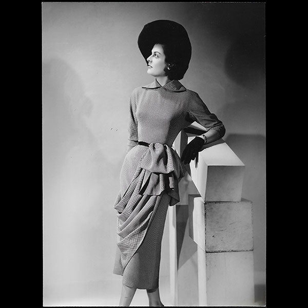 Jean Desses - robe Flamisol, tirage d'époque d'Edgar Elshoud (1947)