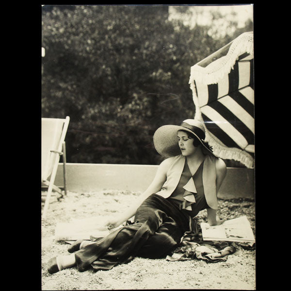 Jean Patou - Pyjama de plage, tirage d'époque de Luigi Diaz (circa 1929)