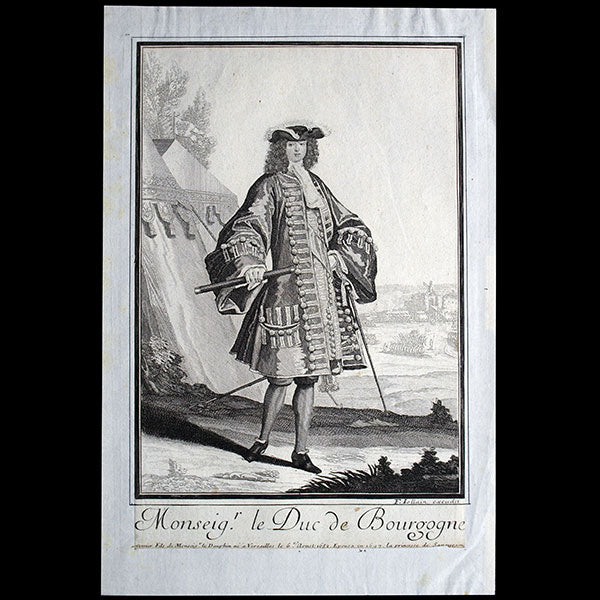 François Jollain - Monseigneur le Duc de Bourgogne, portrait en mode  (circa 1690)