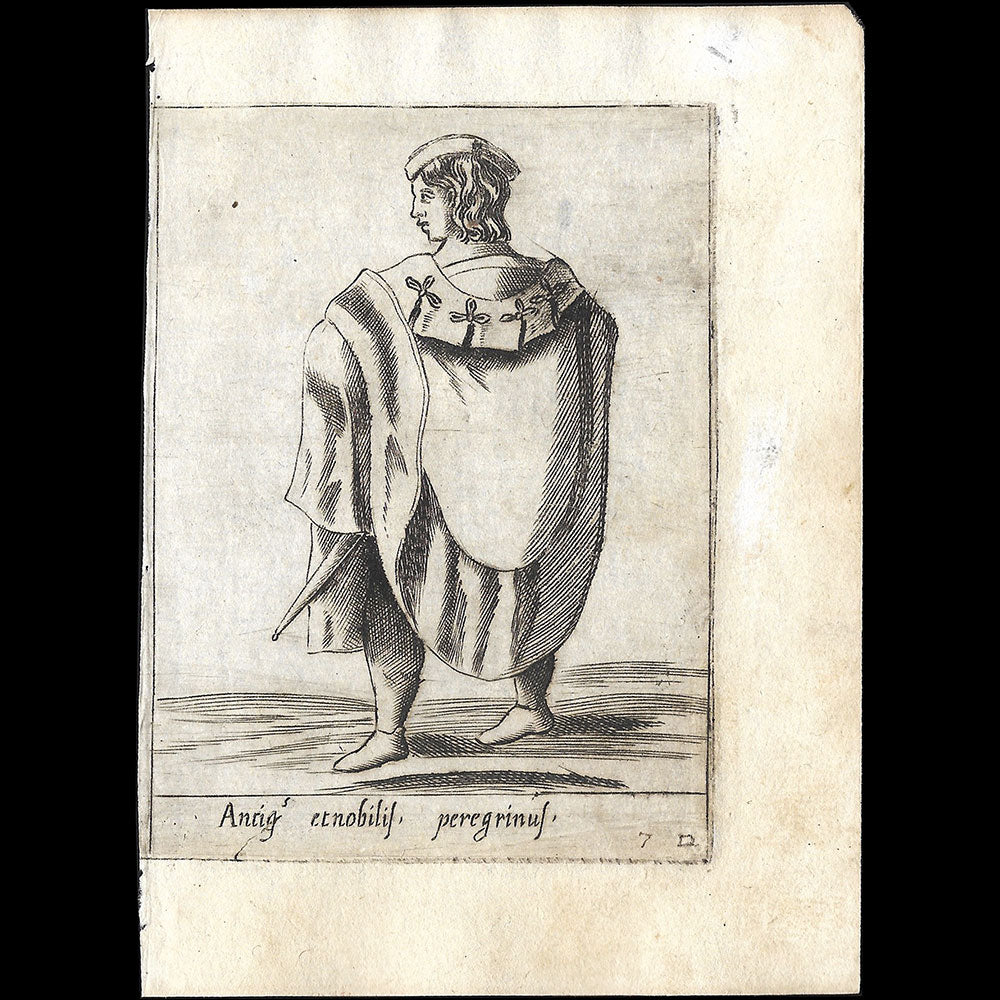 Alessandro Fabri - Diversarum Nationum Ornatus, Noble étranger d'après Pietro Bertelli (1593)