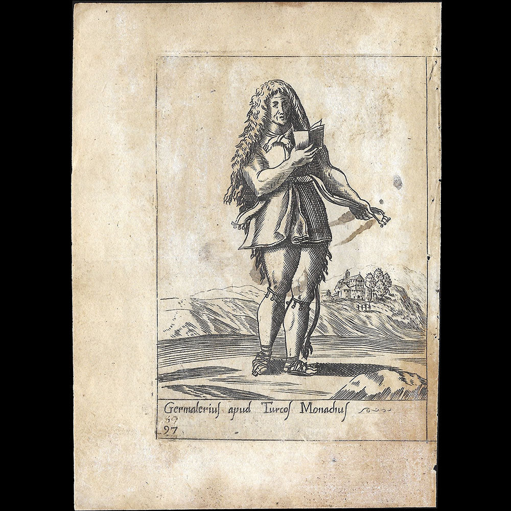 Alessandro Fabri - Diversarum Nationum Ornatus, Moine chez les turcs d'après Pietro Bertelli (1593)