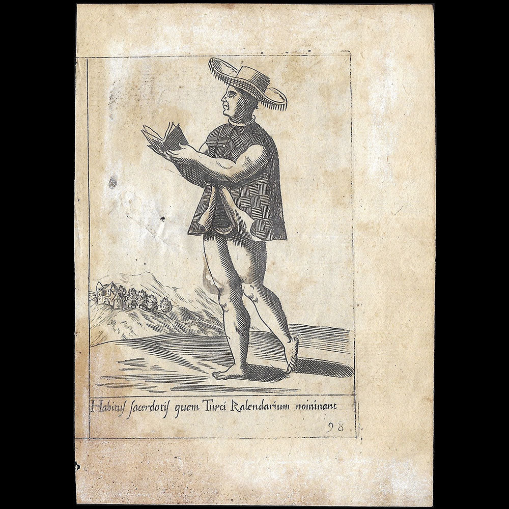 Alessandro Fabri - Diversarum Nationum Ornatus, Prêtre turc d'après Pietro Bertelli (1593)