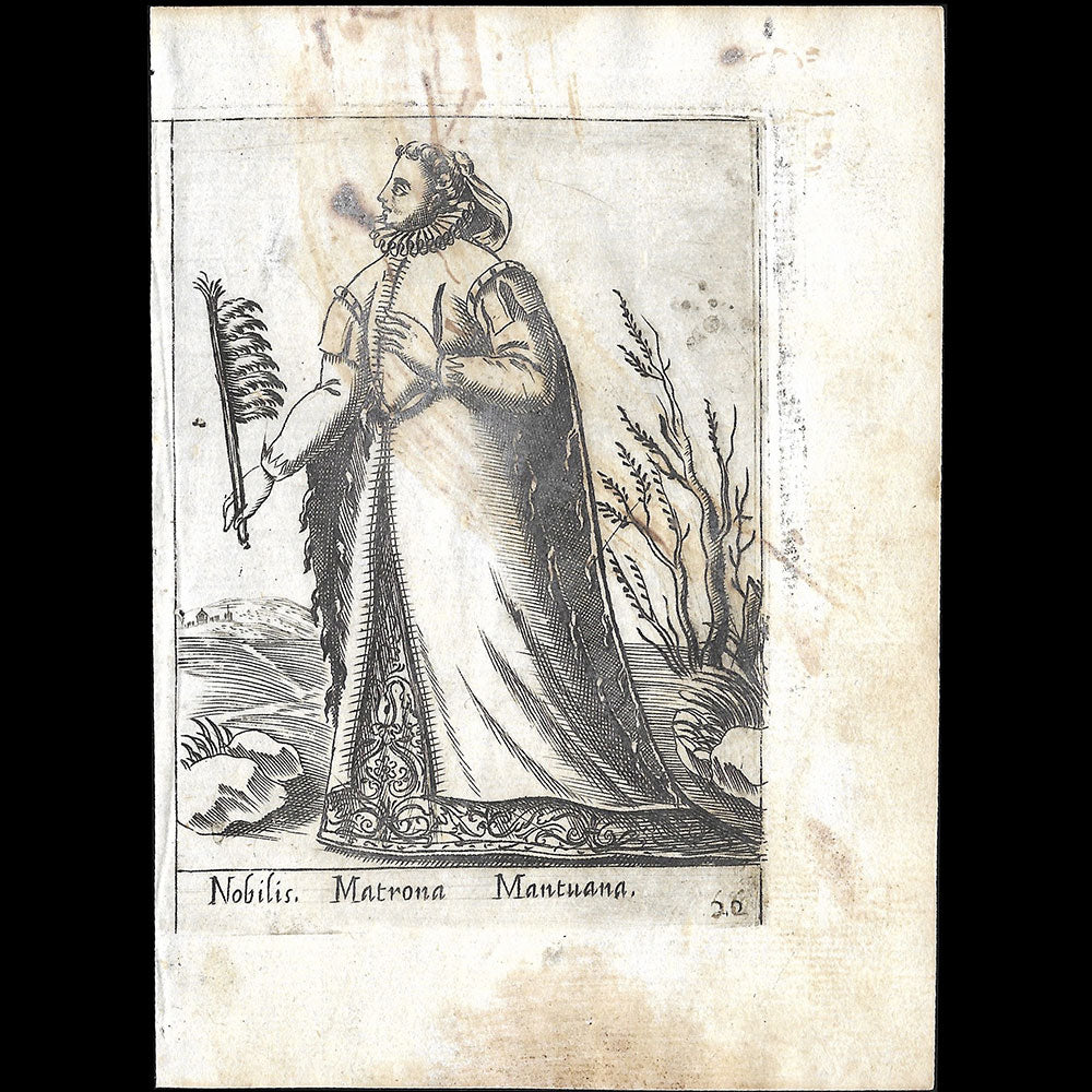 Alessandro Fabri - Diversarum Nationum Ornatus, Noble de Mantoue d'après Pietro Bertelli (1593)
