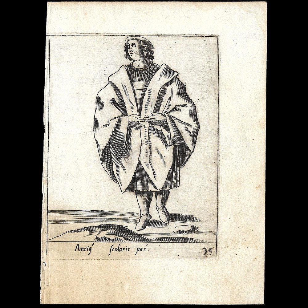 Alessandro Fabri - Diversarum Nationum Ornatus, professeur de Padoue d'après Pietro Bertelli (1593)