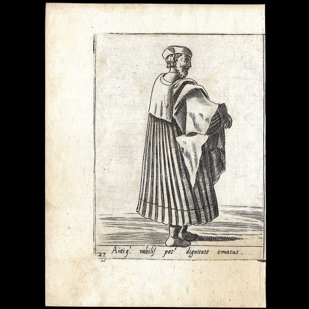 Alessandro Fabri - Diversarum Nationum Ornatus, Noble de Padoue d'après Pietro Bertelli (1593)