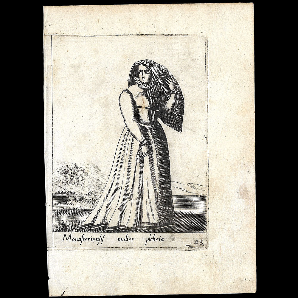 Alessandro Fabri - Diversarum Nationum Ornatus, Femme du Monastère d'après Pietro Bertelli (1593)