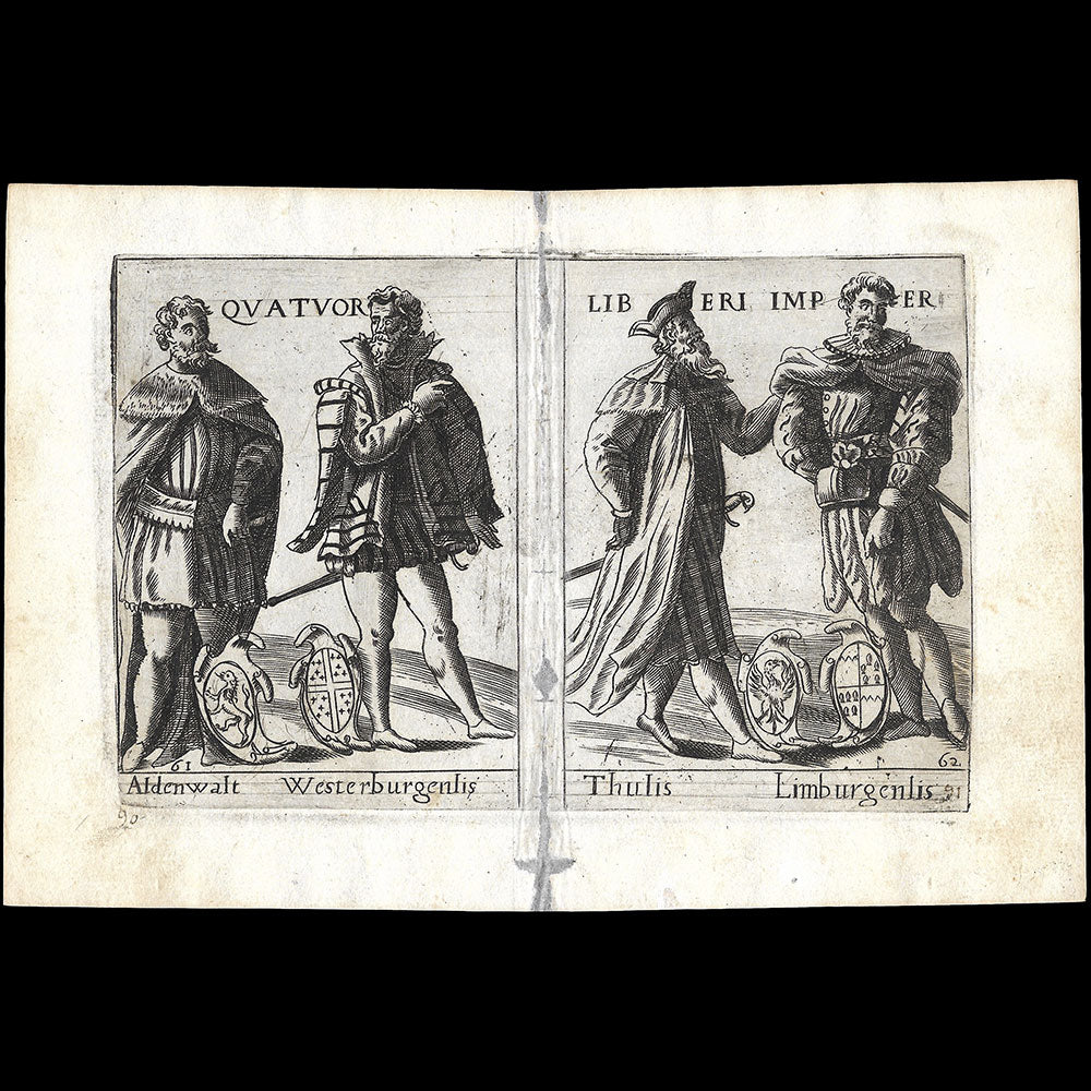 Alessandro Fabri - Diversarum Nationum Ornatus, Quatuor Liberi Imperi d'après Pietro Bertelli (1593)