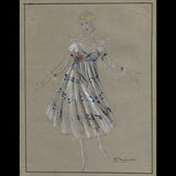 Poiret - Projet de robe par Guy Pierre Fauconnet (circa 1915-1920)