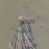 Poiret - Projet de robe par Guy Pierre Fauconnet (circa 1915-1920)