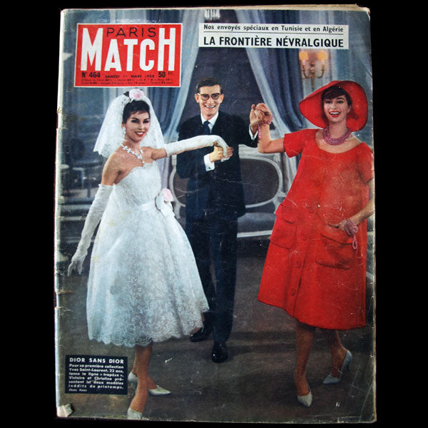 Paris Match - Dior sans Dior par YSL (1958)