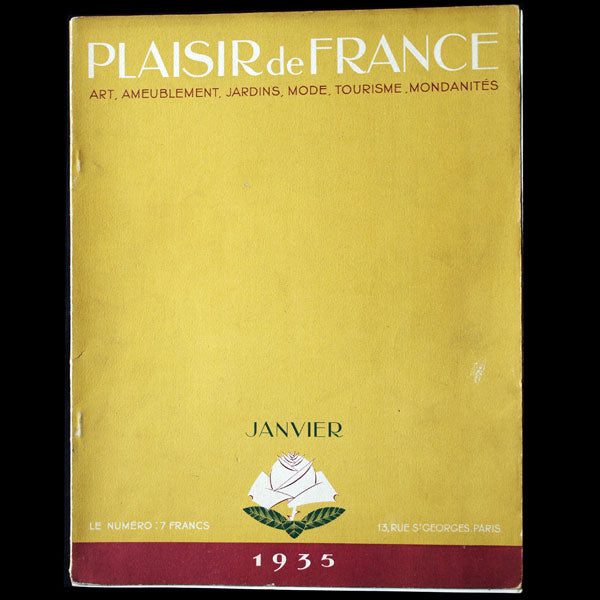 Plaisir de France - Chez la comtesse de Polignac - Ruhlmann - Marinot (mars 1935)
