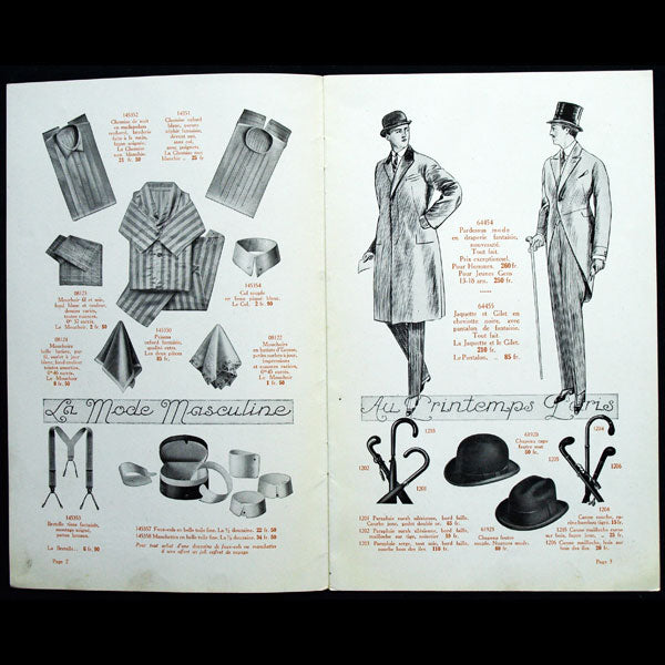 La mode masculine au Printemps, 1920