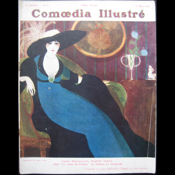 Comoedia Illustré (1er mars 1911), couverture de Paul Iribe