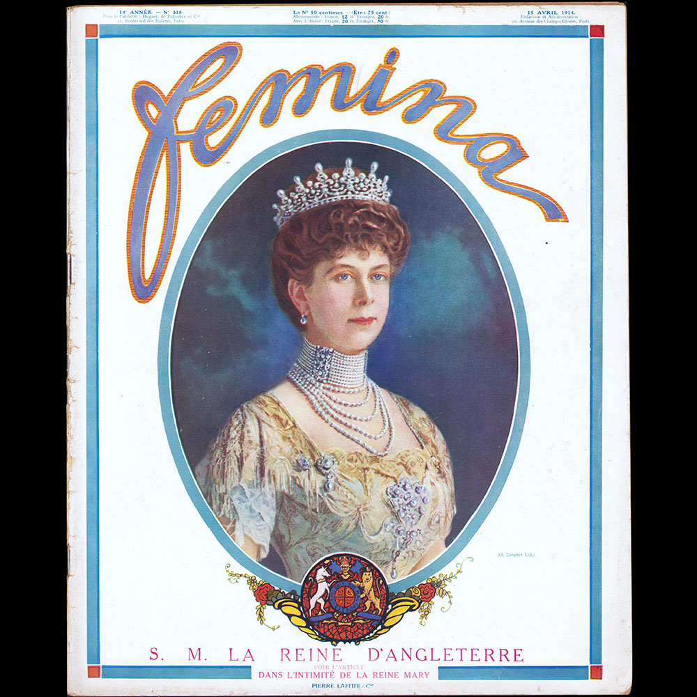 Fémina, 15 avril 1914, couverture de Langfier