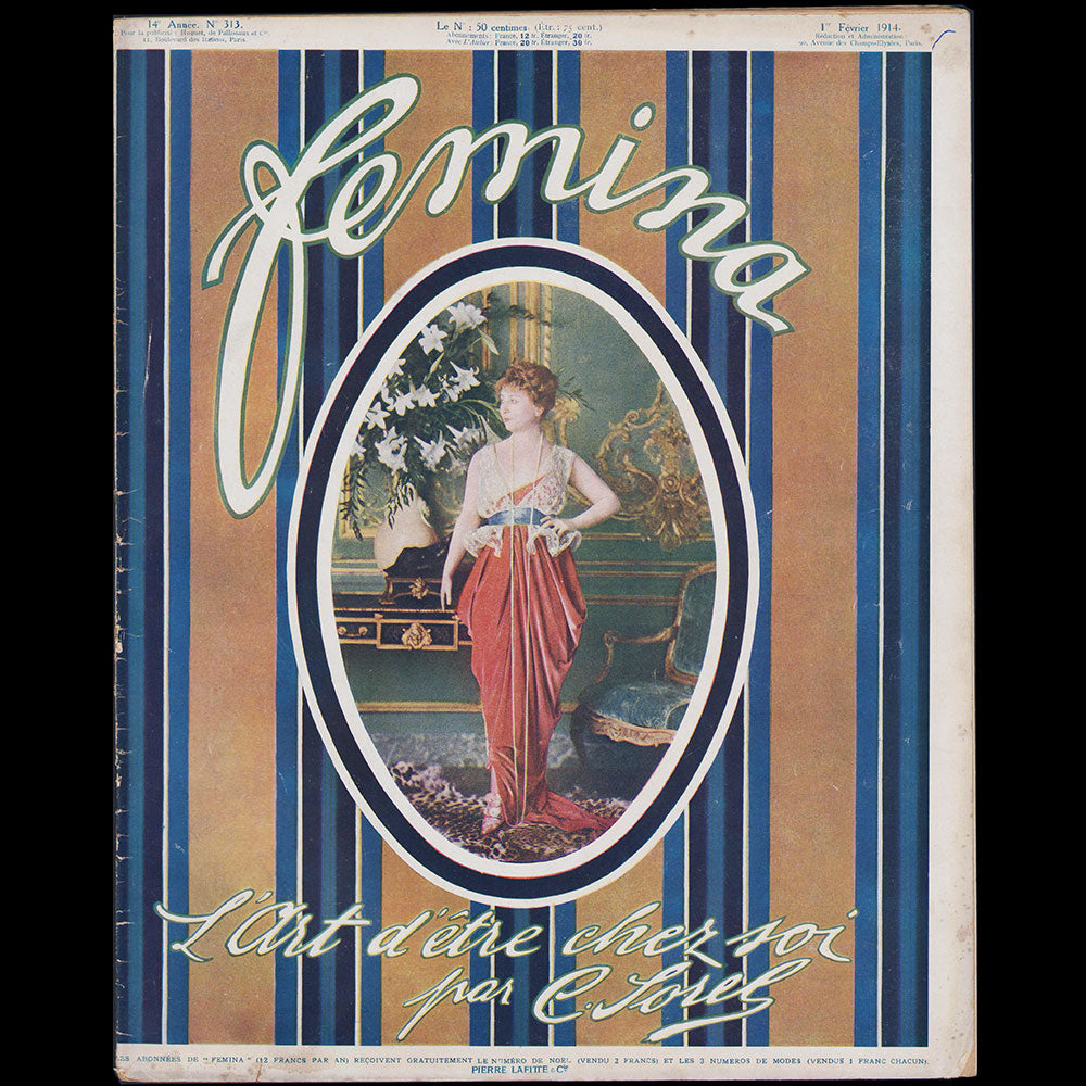 Fémina, février 1914, couverture de Desboutins