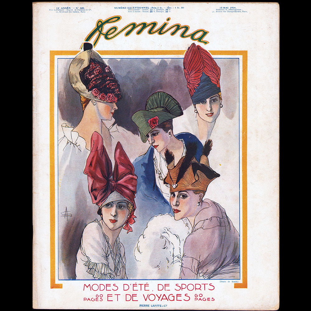 Fémina, 15 mai 1914, couverture de Soulié