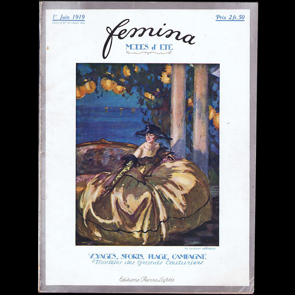 Fémina (juin 1919), couverture de Jean-Gabriel Domergue